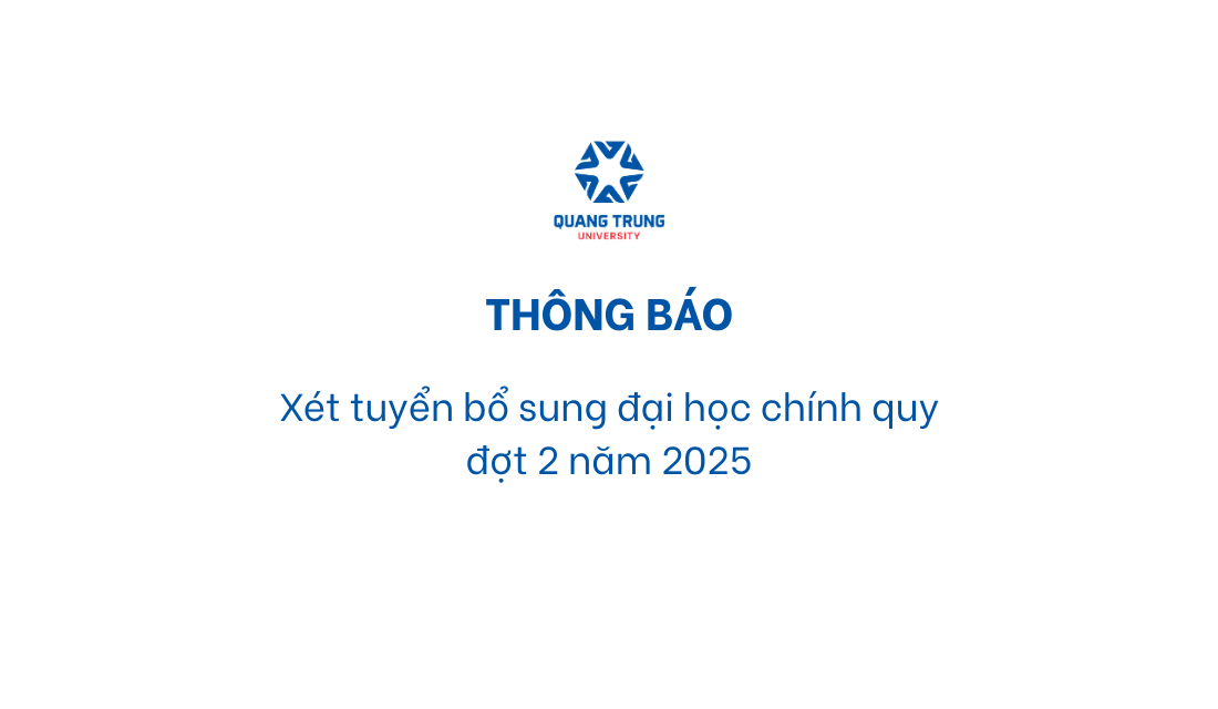 Thông báo xét tuyển bổ sung đại học chính quy đợt 2 năm 2025