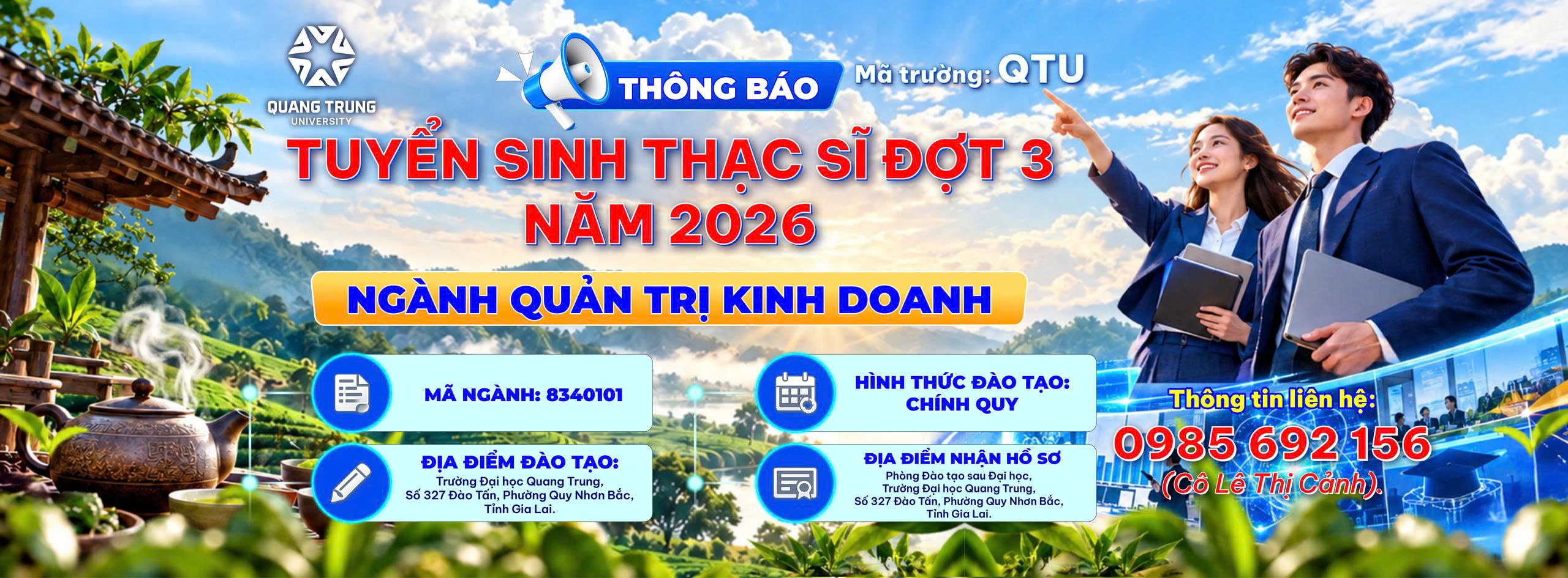 TUYỂN SINH THẠC SĨ QUẢN TRỊ KINH DOANH